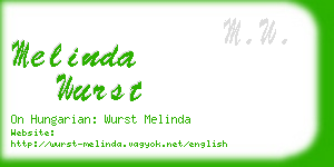 melinda wurst business card